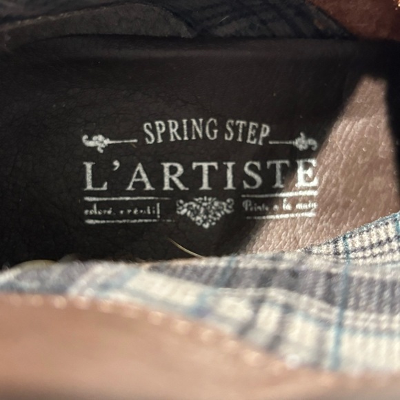 L’ARTISTE Sz 40 Heel Booties Steampunk Vibes Leather Suede Ruched Shaft Buttons - Picture 11 of 14